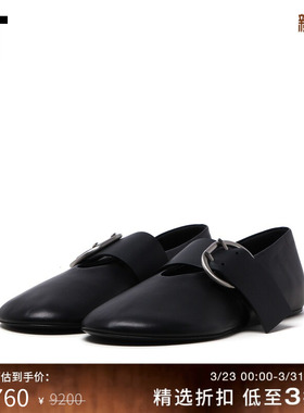 IT JIL SANDER女款皮鞋单鞋新款优雅复古饰袢带平底鞋0031P81O