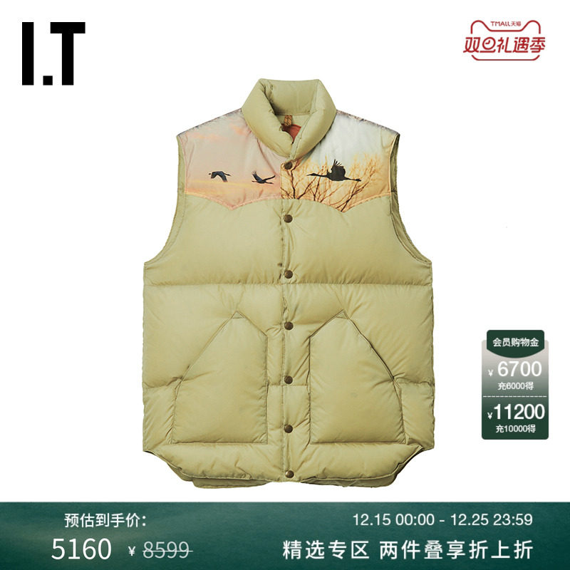 ITNEEDLES两面穿羽绒马甲