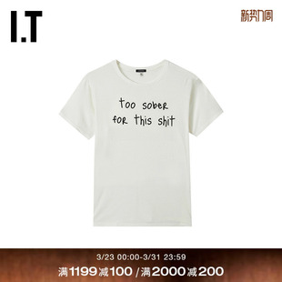 R13女装 标语装 圆领短袖 简约时尚 饰休闲上衣R1336BXQ T恤新款