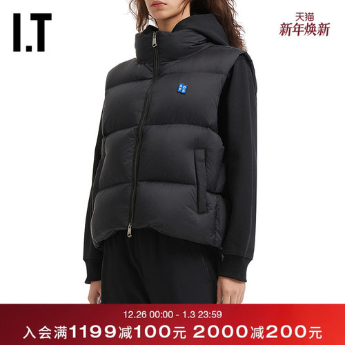 ITADERerror立领拉链羽绒马甲