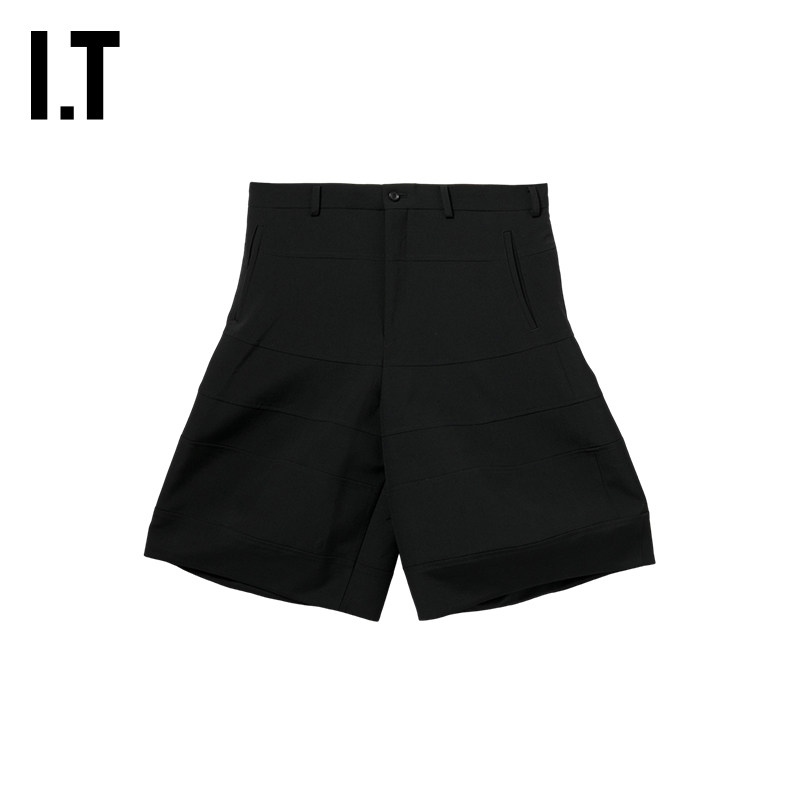 IT CDG COMME des GARCONS HOMME PLUS男装宽松廓形阔腿中裤新款