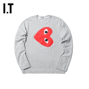 COMME PLAY CDG T恤爱心LOGO印花T267XD GARCONS女装 长袖 des