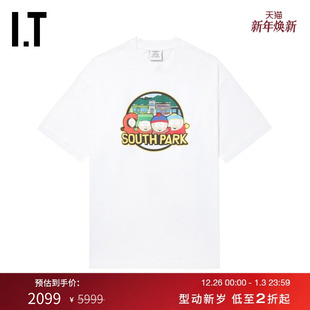 潮流趣味卡通印花廓形半袖 落肩T恤新款 中长款 VETEMENTS女装