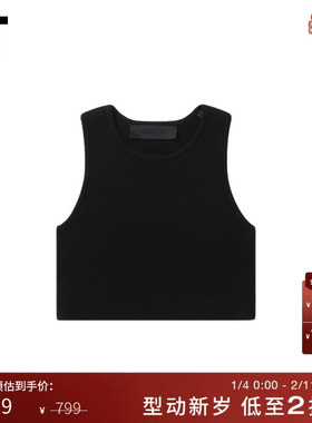 IT ESSENTIALS女装修身罗纹背心新款活力运动风短款胸衣192340XN