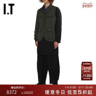 IT CDG COMME des GARCONS HOMME PLUS男装解构感叠层长西装外套