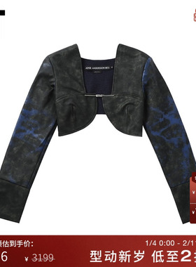 IT Andersson Bell女装皮革感短夹克新品摩登设计感外搭WA552WXL
