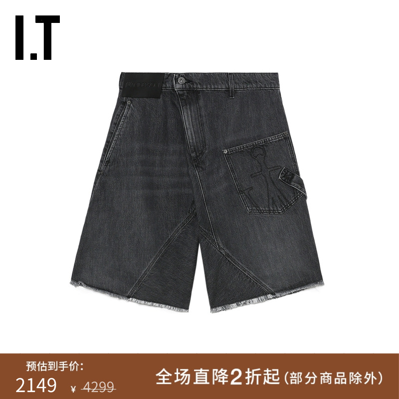 ITJWAnderson牛仔阔腿裤中裤