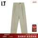 PETER 简约通勤高腰宽松直筒裤 DO女装 裤 新品 西装 长裤 4WOVI0XI