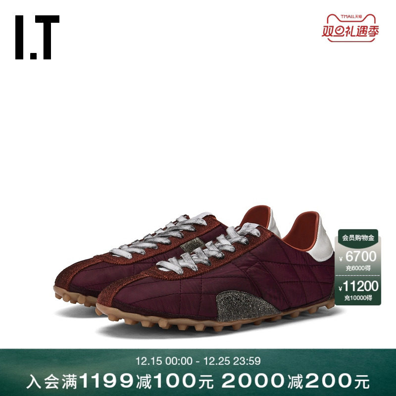 IT Maison Margiela女款系带运动鞋新款绗缝拼接休闲鞋72P7058P