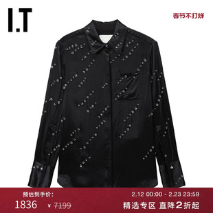 IT 3.1 Phillip Lim女装长袖衬衫新款时髦摩登串珠缀饰上衣20452S