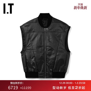 酷感有型宽松无袖 廓形拉链马甲新款 Owens男装 外套761SCT Rick