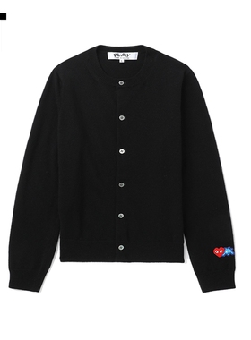 IT CDG PLAY COMME des GARÇONS川久保玲女装直排扣羊毛针织开衫