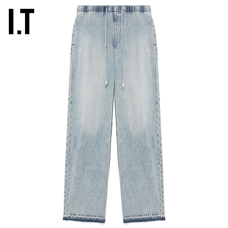 ITrag&bone松紧腰牛仔长裤