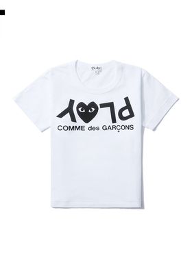 IT CDG PLAY COMME des GARÇONS川久保玲童装短袖T恤可爱logo印