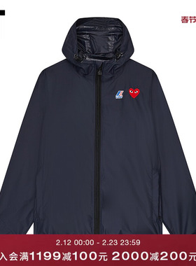 IT CDG PLAY COMME des GARÇONS川久保玲情侣款连帽夹克拉链外套