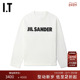 JIL SANDER女装 宽松长袖 T恤新款 休闲基础logo印花上衣107J45XM