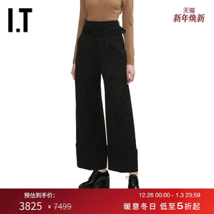 卷边阔腿裤 新款 宽松露踝裤 裤 Rocha女装 西装 4155C7XP Simone