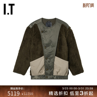 ITR13宽松长毛绒夹克时髦潮酷