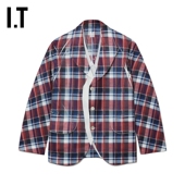 CDG SHIRT男装 COMME des GARCONS 格纹西装 夹克复古设计感外套