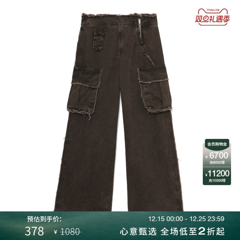 ITGROUNDZERO阔腿裤工装裤