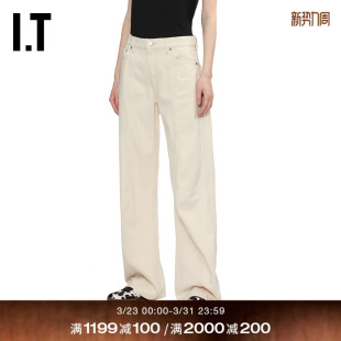 牛仔裤 长裤 新款 宽松直筒裤 LANG女装 简约时尚 206E0VXQ HELMUT