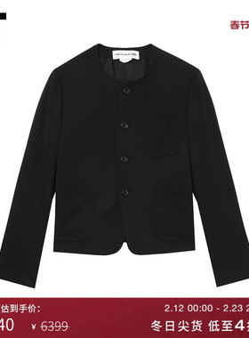 IT CDG COMME des GARCONS GIRL女装无领西装夹克复古气质外套