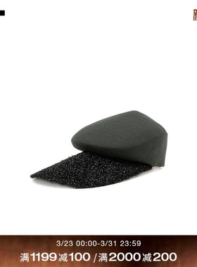 IT CDG COMME des GARCONS HOMME PLUS男款拼接贝雷帽拼色鸭舌帽