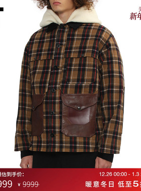 IT JUNYA WATANABE男装格纹夹克新款复古日潮拼接外套WPJ024MP