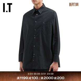 Margiela男装 Maison 长袖 衬衫 宽松纯色衬衣041M35MQ 新款 MM6