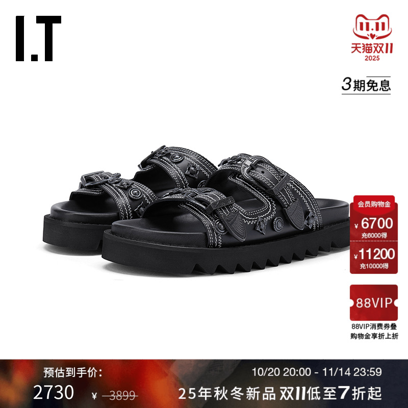 ITTOGAARCHIVES厚底凉拖鞋