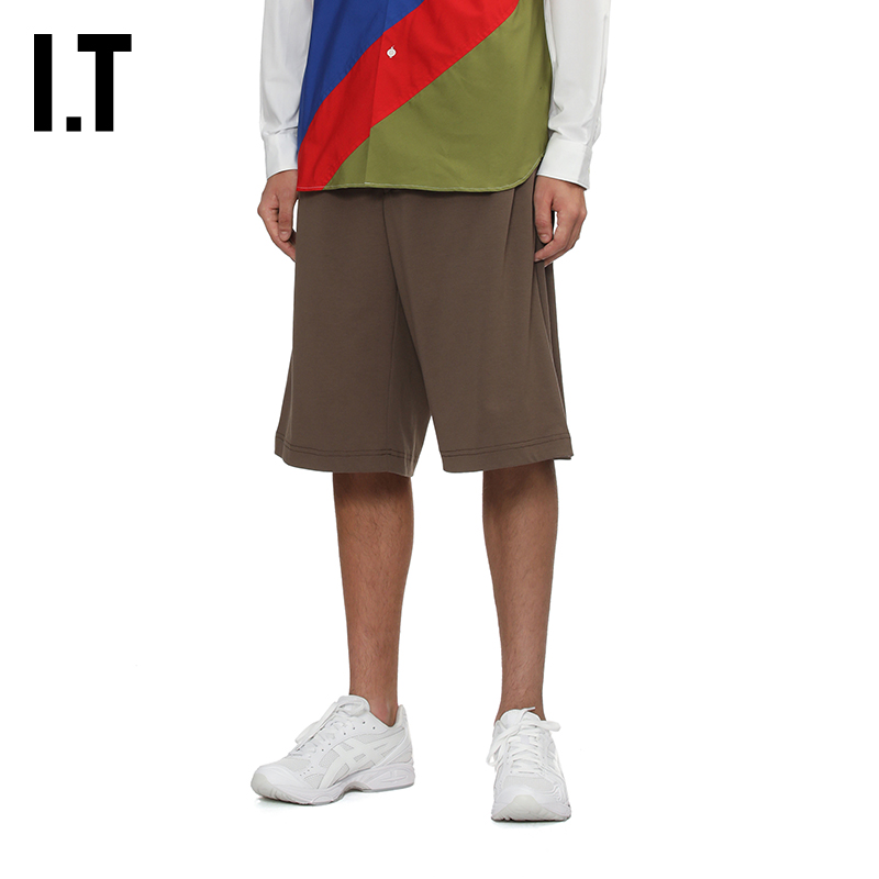 IT纯色短裤宽松休闲裤