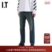 JIL 青春时尚 SANDER男装 合身牛仔长裤 新款 小直筒裤 92J466MQ