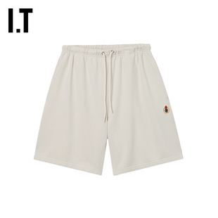IT HERITAGEFLOSS男装纯色运动裤短裤新款简约舒适休闲裤61ST04MQ