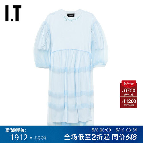 女装泡泡袖连衣裙新品浪漫少女