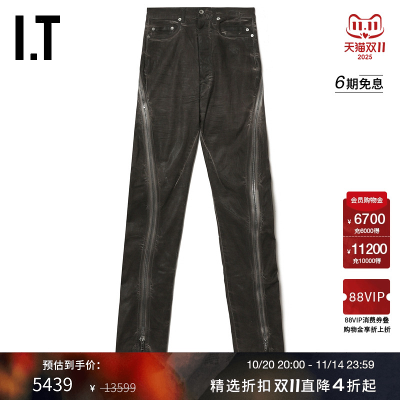 ITDRKSHDW修身牛仔裤复古街潮