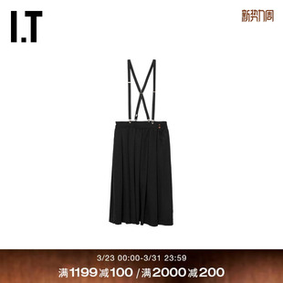 des COMME GARCONS HOMME 背带连衣裙百褶裙 BLACK情侣款 CDG