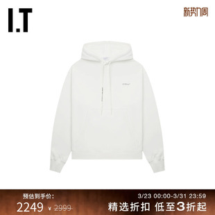 宽松连帽卫衣连帽衫 新款 WHITE™情侣装 OFF