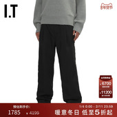 UNDERCOVER高桥盾男装 休闲长裤 新款 简约潮流拉链边饰直筒裤