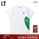 CDG T恤时尚 PLAY des 圆领短袖 COMME GARÇONS川久保玲男装 潮