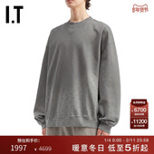 复古潮流渐变磨白上衣UST022MP 圆领卫衣新款 MARINE SERRE男装