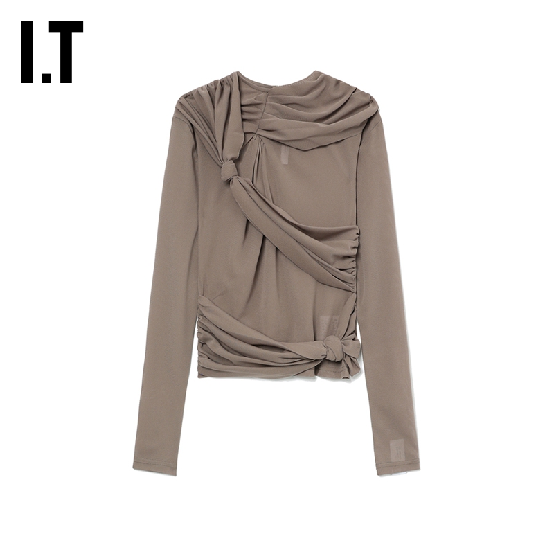 ITROKH合身长袖上衣摩登设计感