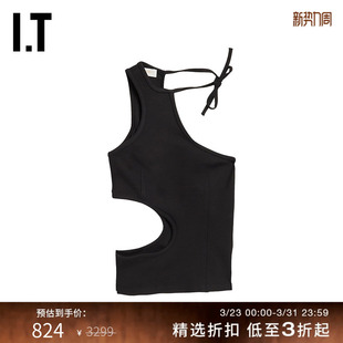 系带背心解构剪裁挖剪细节不对称设计224BLXI MATERIEL女装 MTX