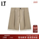 PETER 复古质感叠层直筒裤 DO男装 百慕大短裤 新款 西裤 0TALINMN