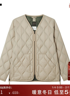 IT TAION男装合身羽绒服新款简约日系拉链绗缝羽绒外套LSZML1MP