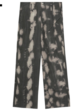 IT Omar Afridi男装宽松直筒裤长裤新款时尚潮酷扎染休闲裤S101MM