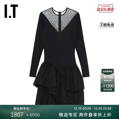 ITpushBUTTON蓬蓬连衣裙