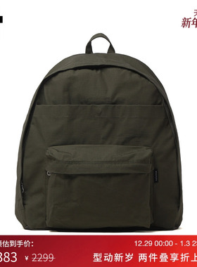 IT nanamica男款双肩包背包新款简约实用款纯色拉链书包SO105EMP