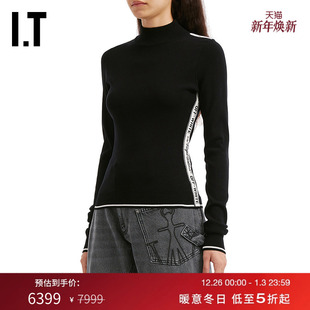 logo边饰小高领针织衫 OFF 新款 WHITE ABLOH™女装 VIRGIL