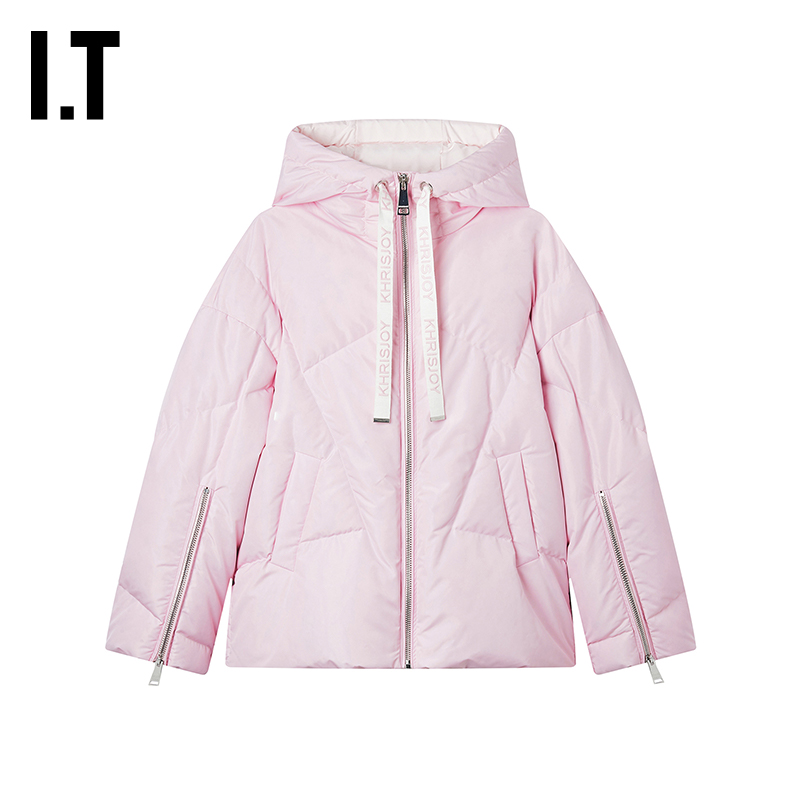ITKHRISJOY绗缝连帽羽绒服