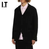 CDG 竖条纹毛呢西装 COMME GARCONS DEUX男装 des HOMME 夹克